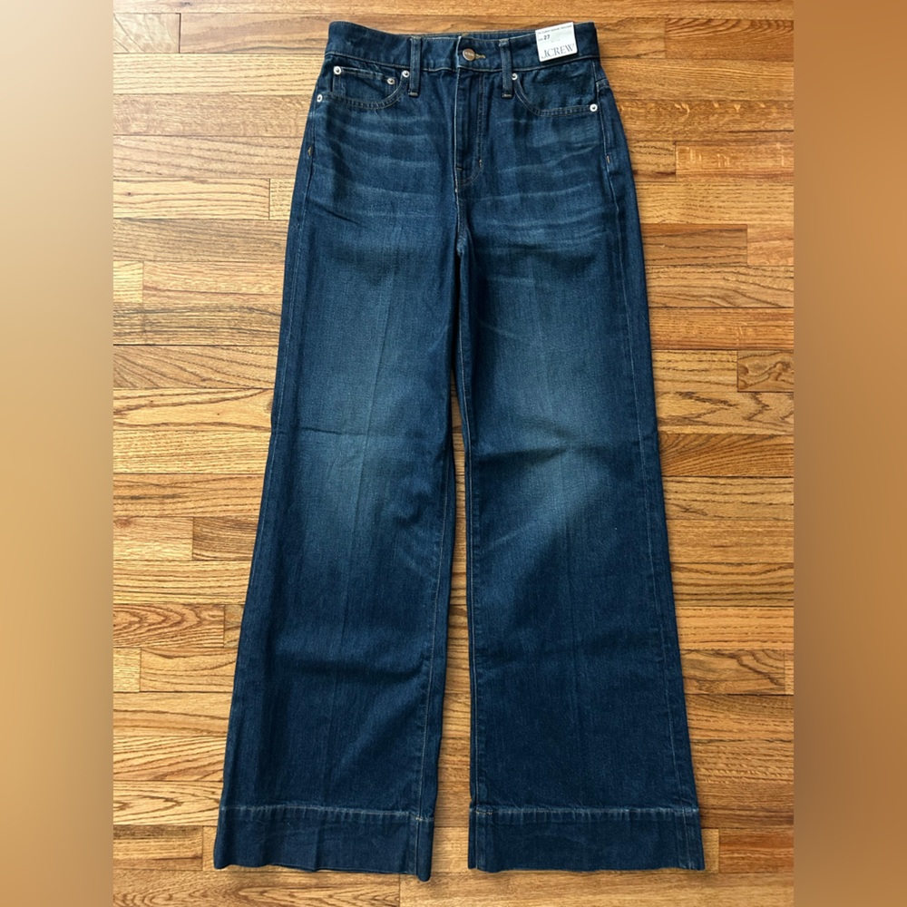 J. Crew Curvy denim trouser in 1996 semi-stretch